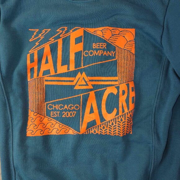 Classic Sweats‎ Beer Company Women's XS Blue & Orange Casual Versatile Sweater - Picture 6 of 11